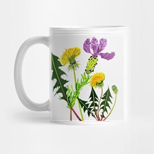 Dandelions and Lavender Mug